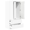 vidaXL Cabinet de salle de bain avec tiroir Blanc 79,5 x 49 x 156 cm