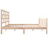 vidaXL Cadre de lit sans matelas bois massif 120x200 cm