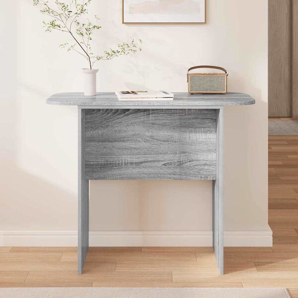 vidaXL Table console Gris Sonoma 93 x 40 x 75 cm Bois d'ing&eacute;nierie