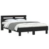 vidaXL Cadre de lit sans matelas noir 120x190 cm
