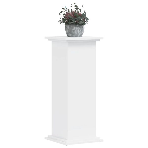 vidaXL Support pour plantes blanc 33x33x80 cm bois d'ing&eacute;nierie
