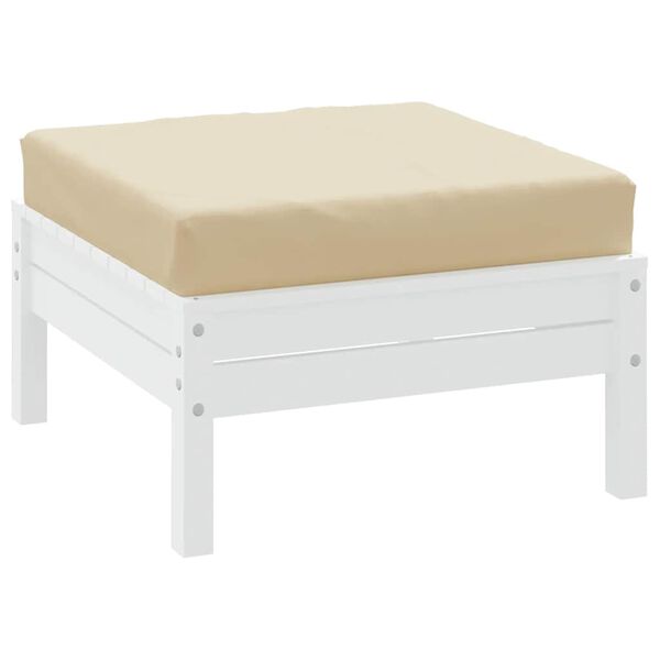 vidaXL Coussin de palette beige 60x60x8 cm tissu oxford