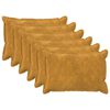vidaXL Housse de coussin 6 pc HOUTEN Jaune 50 x 80 cm