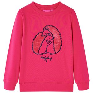 Sweatshirt pour enfants rose vif 104