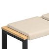 vidaXL Coussin de banc 4 pc Microfibre Beige Profondeur 35 cm
