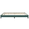 vidaXL Cadre de lit sans matelas vert foncé 200x210 cm velours