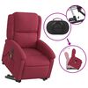 vidaXL Fauteuil inclinable de massage &eacute;lectrique rouge bordeaux