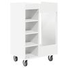 vidaXL Armoire de Golf avec roue Uni Blanc 65 x 45 x 98 cm