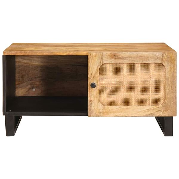 vidaXL Table basse Naturel 80 x 50 x 40 cm Bois de mangue massif