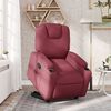 vidaXL Fauteuil inclinable rouge bordeaux tissu