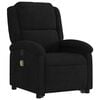 vidaXL Fauteuil de massage inclinable Noir Velours