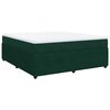 vidaXL Sommier &agrave; lattes de lit et matelas Vert fonc&eacute; 180x200cm Velours