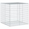 vidaXL Panier gabion avec couvercle 100x100x100 cm fer galvanis&eacute;