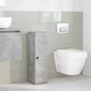 vidaXL Meuble de salle de bain avec porte-rouleau gris b&eacute;ton