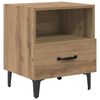 vidaXL Cabinet de chevet 2 pcs Ch&ecirc;ne artisanal 40 x 35 x 47,5 cm