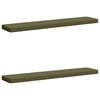 vidaXL Coussins de banc 2 pi&egrave;ces VUGHT 2 pc 100 % polyester Vert olive