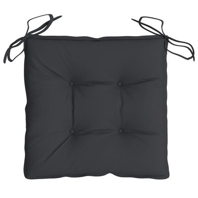 vidaXL Coussins de chaise lot de 6 noir 50x50x7 cm tissu oxford