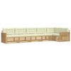 vidaXL Ensemble de canap&eacute;s d'ext&eacute;rieur 6 pc Blanc et cr&egrave;me Polyester