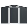 vidaXL Abri de jardin 257x392x181 cm M&eacute;tal Anthracite