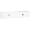 vidaXL Meubles TV muraux 2 pcs blanc 100x34,5x40 cm