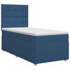 vidaXL Lit boxspring avec matelas Bleu 90 x 190 cm Tissu