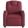 vidaXL Fauteuil de massage inclinable Rouge bordeaux Tissu
