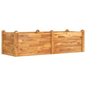 vidaXL Lit surélevé de jardin 160x60x44 cm bois massif d'acacia