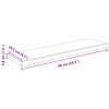 vidaXL &Eacute;tag&egrave;re murale flottante Blanc brillant 90x23,5x3,8 cm MDF