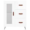 vidaXL Buffet Blanc brillant 69,5x34x90 cm Bois d'ingénierie