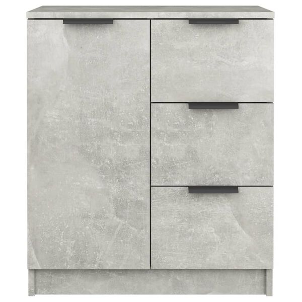 vidaXL Buffet Gris béton 60x30x70 cm Bois d'ingénierie