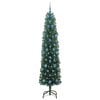 vidaXL Sapin de No&euml;l artificiel Vert 210 cm PVC et acier et plastique