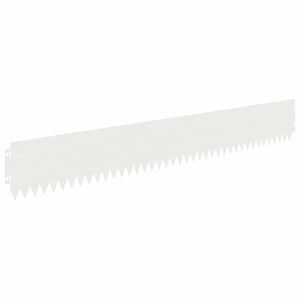 vidaXL Bordure de Pelouse 20 pc 103 x 15 cm Acier Blanc