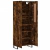 vidaXL Buffet haut Ch&ecirc;ne fum&eacute; 69,5x34x180 cm Bois d'ing&eacute;nierie