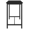 vidaXL table Ch&ecirc;ne noir 100 x 50 x 76,5 cm Bois d'ing&eacute;nierie et acier