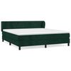 vidaXL Sommier &agrave; lattes de lit et matelas Vert fonc&eacute; 180x200cm Velours