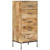 vidaXL Coffre &agrave; tiroirs 45x35x106 cm Bois de manguier massif