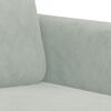 vidaXL Fauteuil Gris clair 60 cm Velours