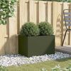 vidaXL Jardini&egrave;re vert olive 62x40x39 cm acier