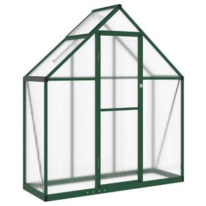 vidaXL Serre avec cadre de base vert 169x58x195 cm aluminium