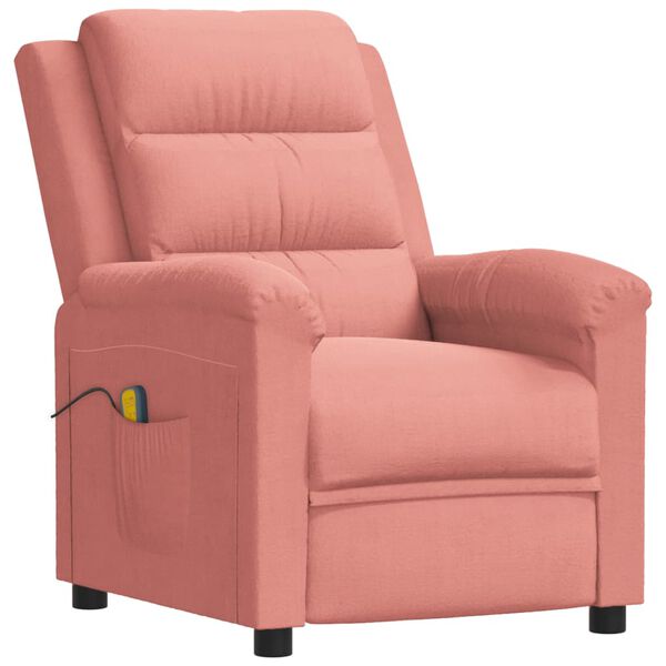 vidaXL Fauteuil de massage Rose Velours