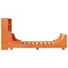vidaXL Lit bibliothèque sans matelas cire marron 75x190 cm bois massif