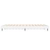 vidaXL Cadre de lit sans matelas blanc brillant 135x190 cm