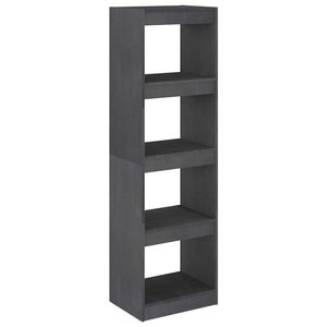 vidaXL Biblioth&egrave;que/S&eacute;parateur de pi&egrave;ce Gris 40x30x135,5 cm Pin massif