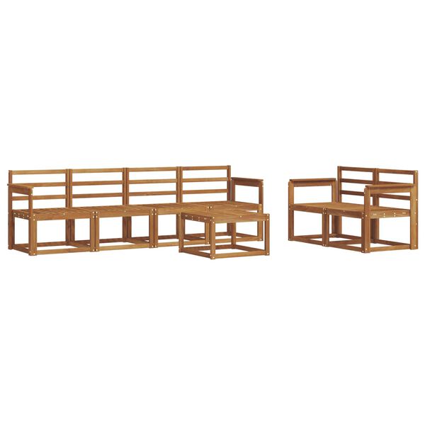 vidaXL Ensemble de canap&eacute;s d'ext&eacute;rieur 7 pcs Naturel