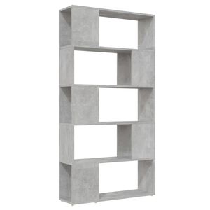 vidaXL Biblioth&egrave;que de s&eacute;paration Gris b&eacute;ton 80x24x155 cm