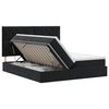 vidaXL Lit de Rangement avec t&ecirc;te de lit Noir 180 x 200 cm Velours