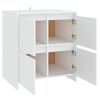 vidaXL Buffet Blanc 70x41x75 cm Bois d'ing&eacute;nierie