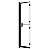 vidaXL Cabine de douche pliable ESG 100x140 cm Noir