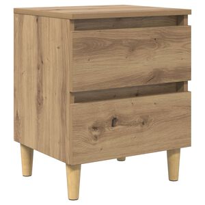vidaXL Armoire de lit Ch&ecirc;ne artisanal 40 x 35 x 50 cm