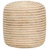 vidaXL Pouf fait &agrave; la main 40 x 45 cm Jute